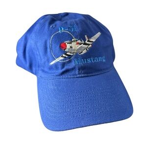 Vintage OTTO P-51 Mustang hat blue cap